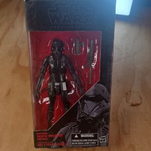 Star Wars Black Series Imperial Death Trooper with Red Background